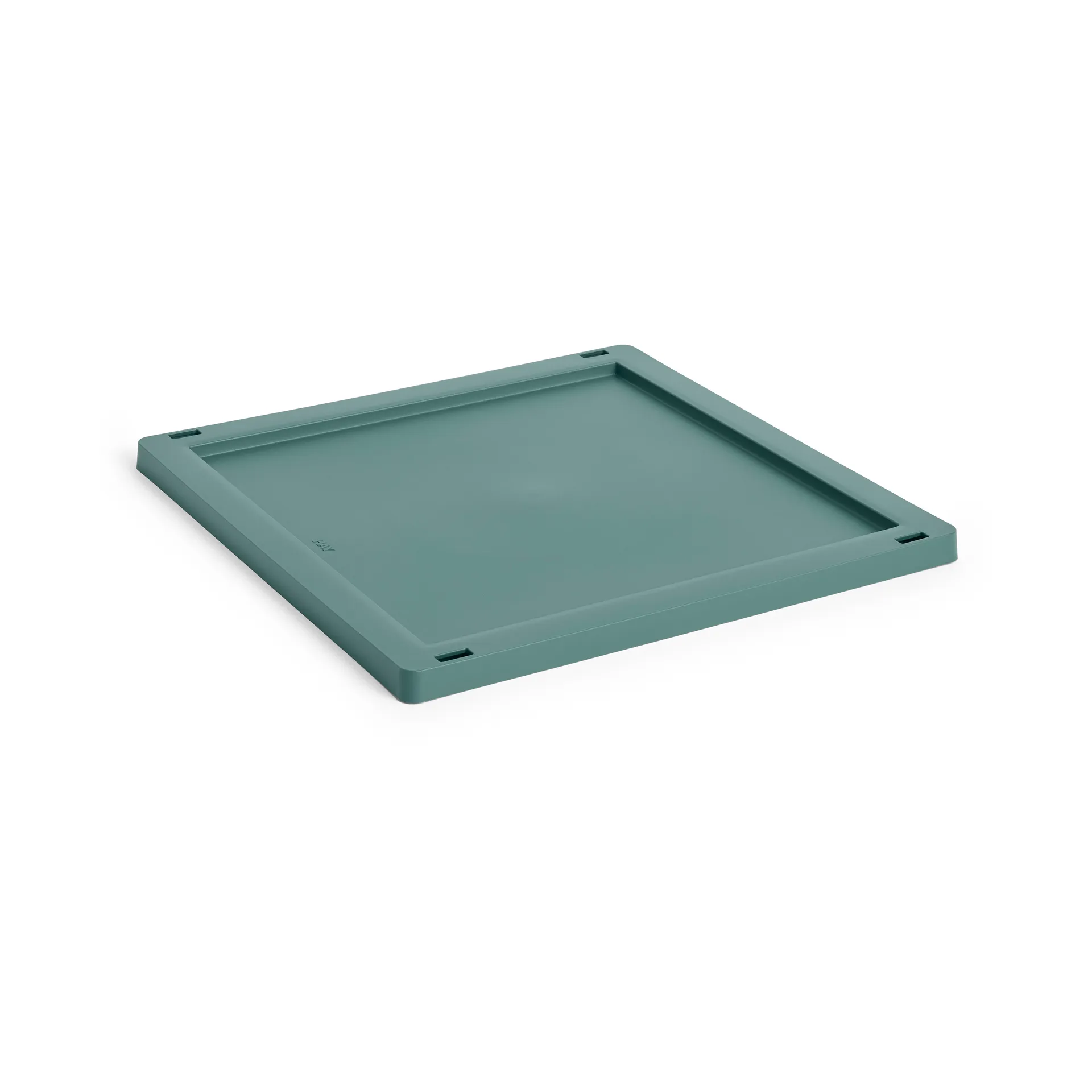 HAY Colour Crate Square/Cube lock plastic medium Dark green
