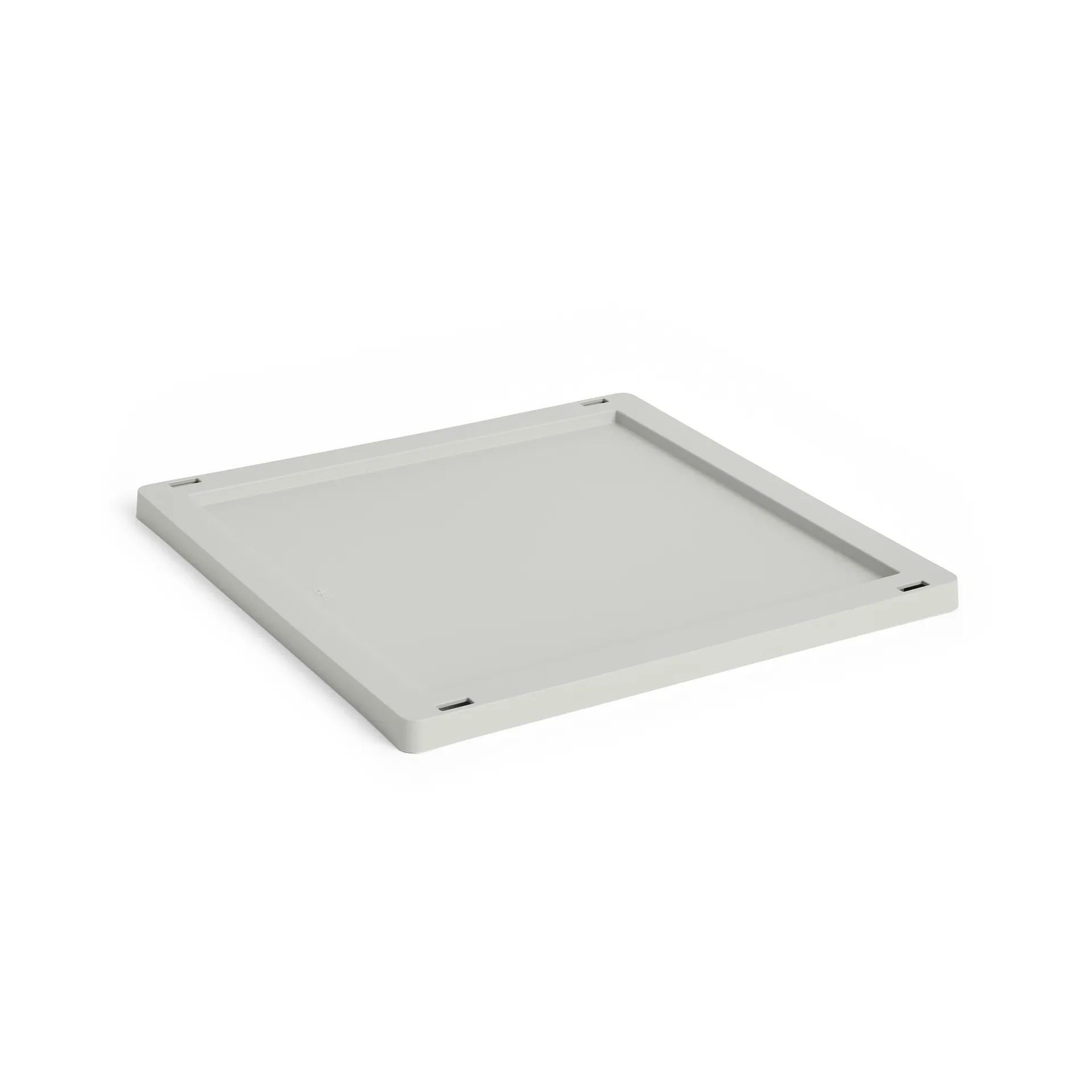 HAY Colour Crate Square/Cube lock plastic medium Grey
