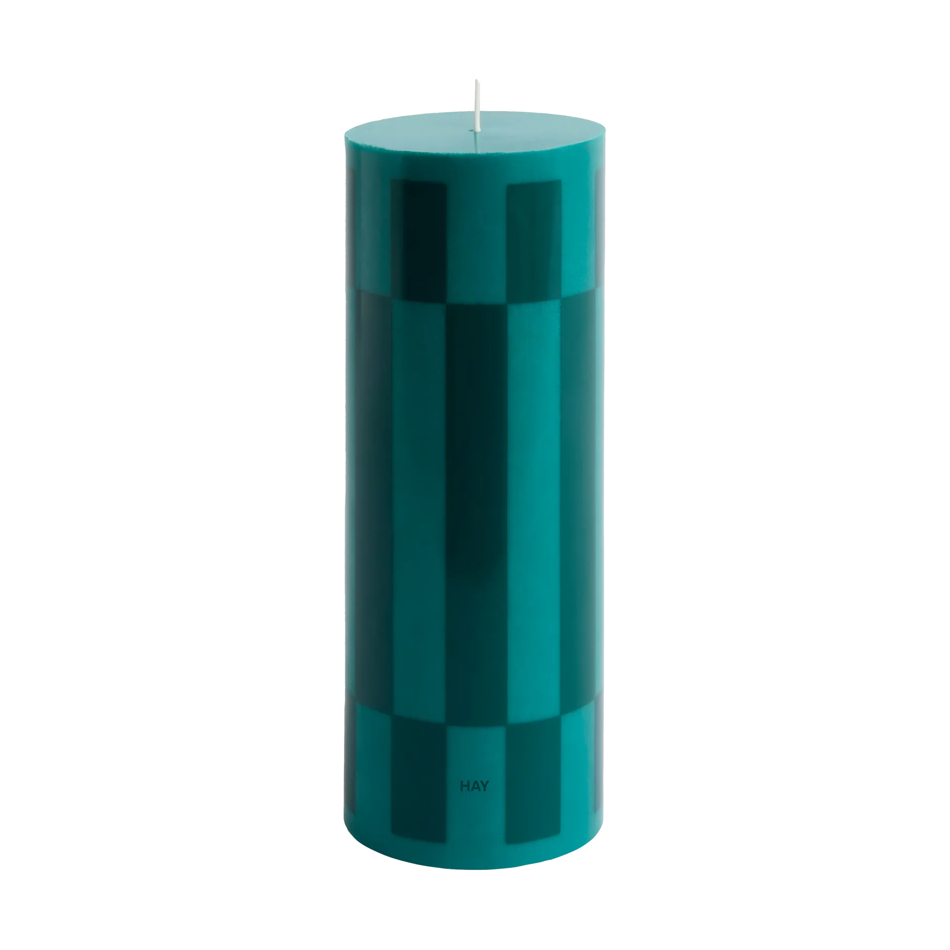 HAY Column Candle bloklys large 25 cm Green-dark green