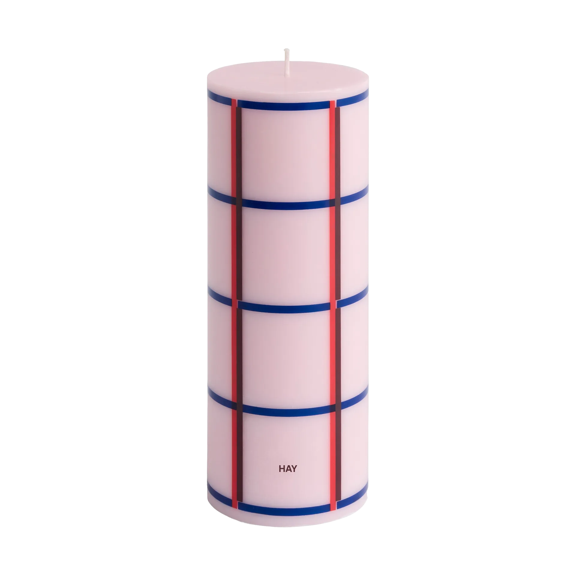 HAY Column Candle bloklys medium 20 cm Light pink-red-bordeaux-dark blue