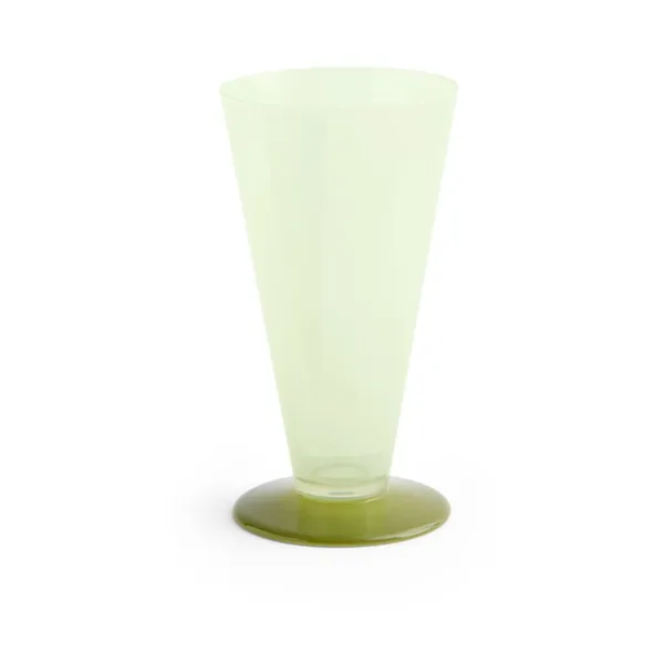 Conical vas, Light green-dark lime, small