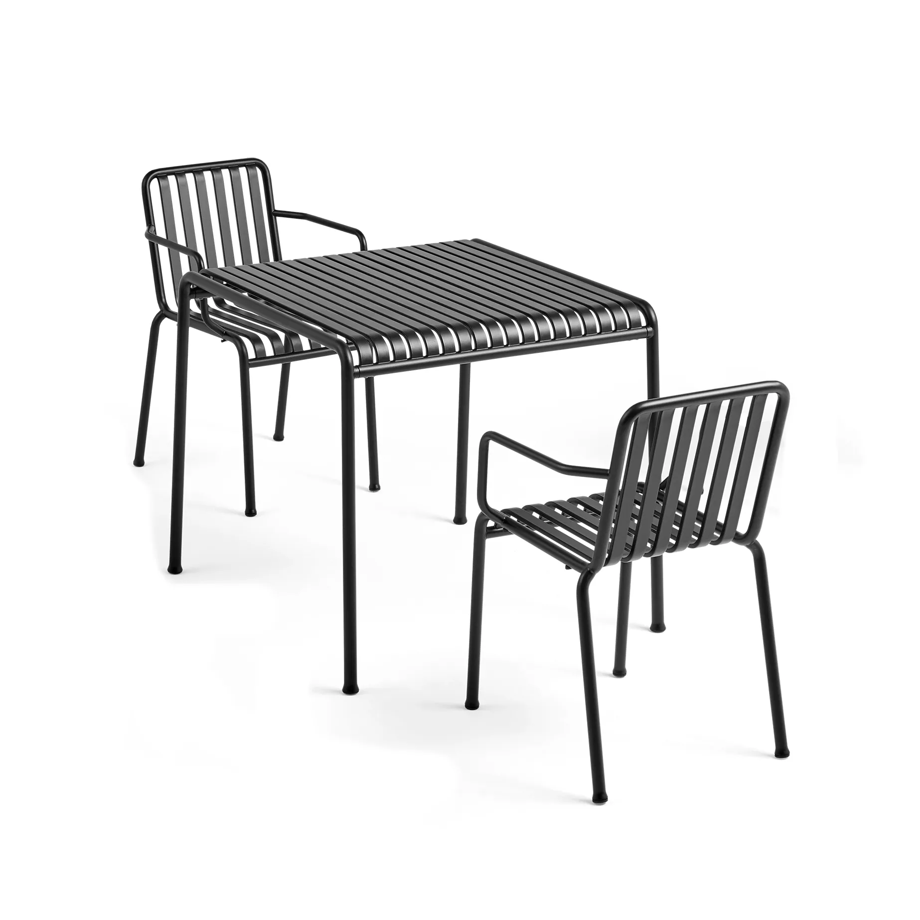 HAY Ensemble de salle à manger Palissade 2 fauteuils 82,5x90 cm anthracite