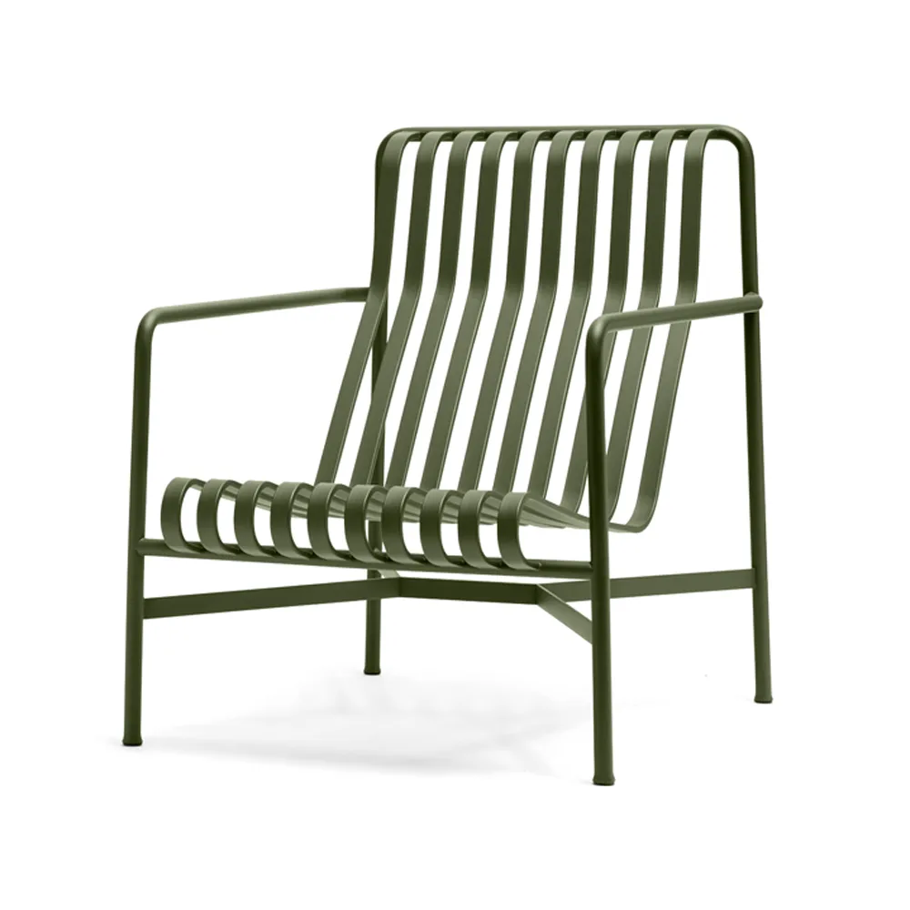HAY Fauteuil lounge Palissade High Olive