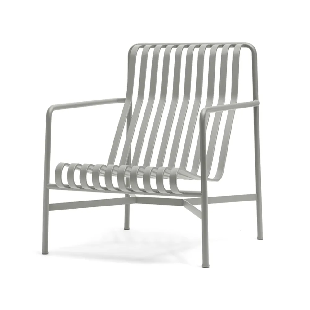 HAY Fauteuil lounge Palissade High Sky grey