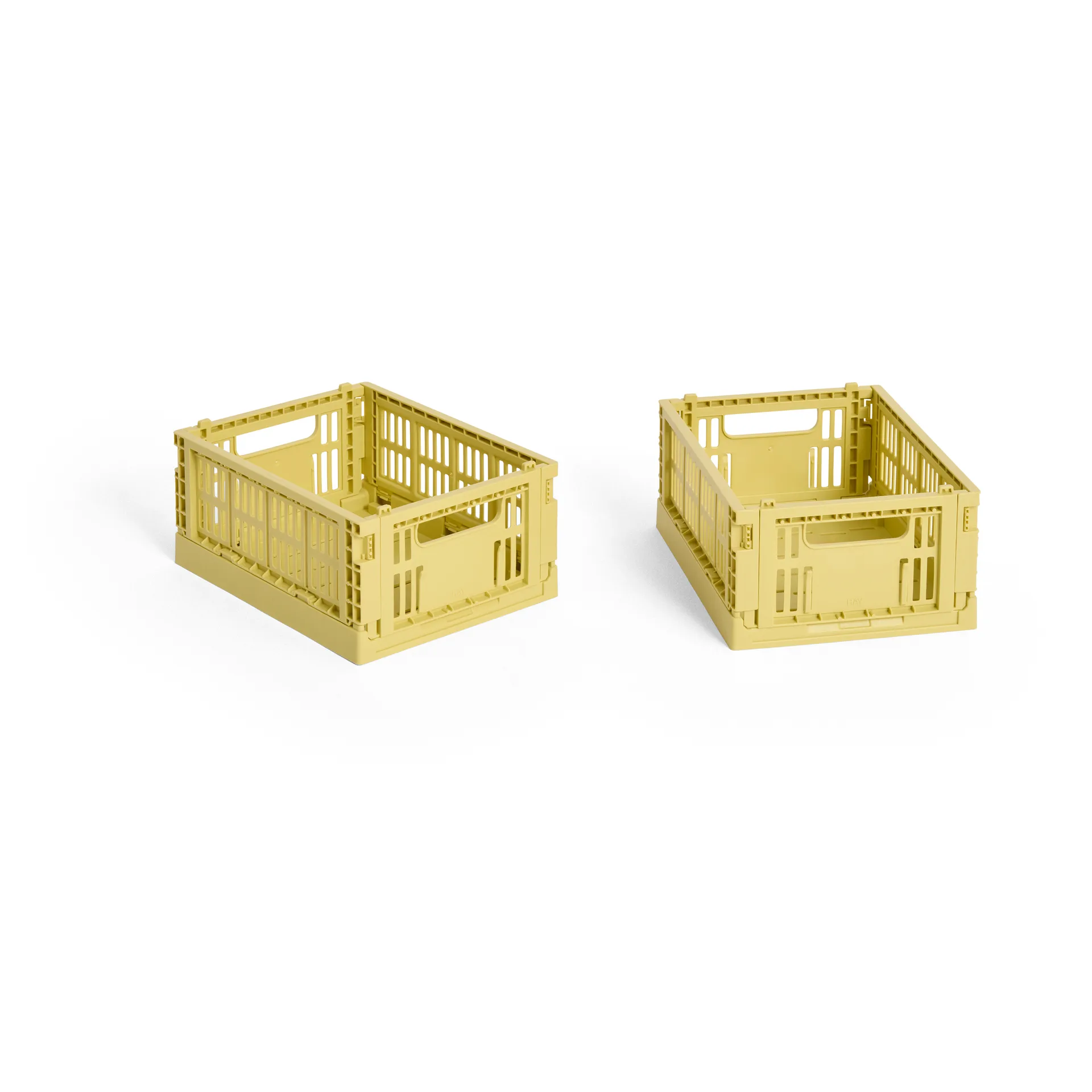 HAY HAY Colour Crate Mini cm, lot de 2 Dusty yellow