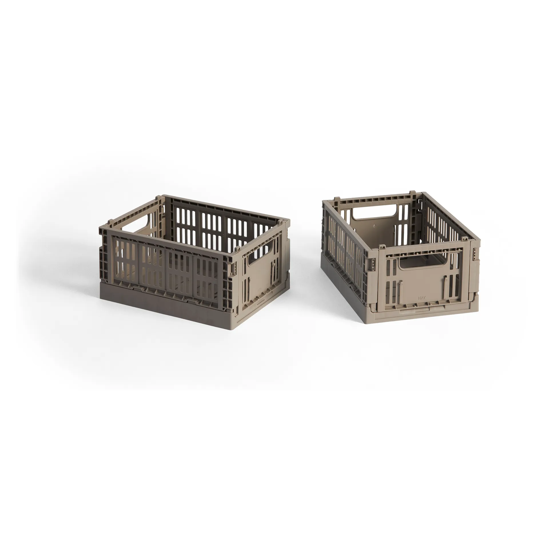 HAY HAY Colour Crate Mini cm, lot de 2 Warm grey