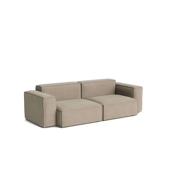 Mags Soft Low Armrest soffa 2,5-sits kombination 1, Linara beige, avtagbar klädsel