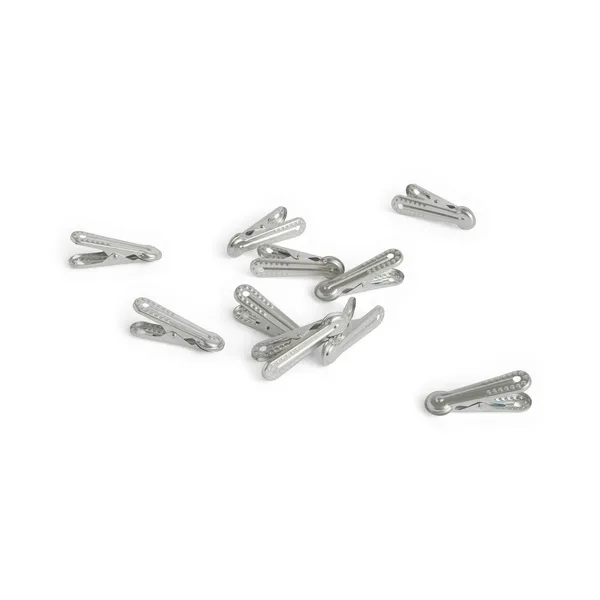 Outdoor Market klädnypa, Silver, 10-pack