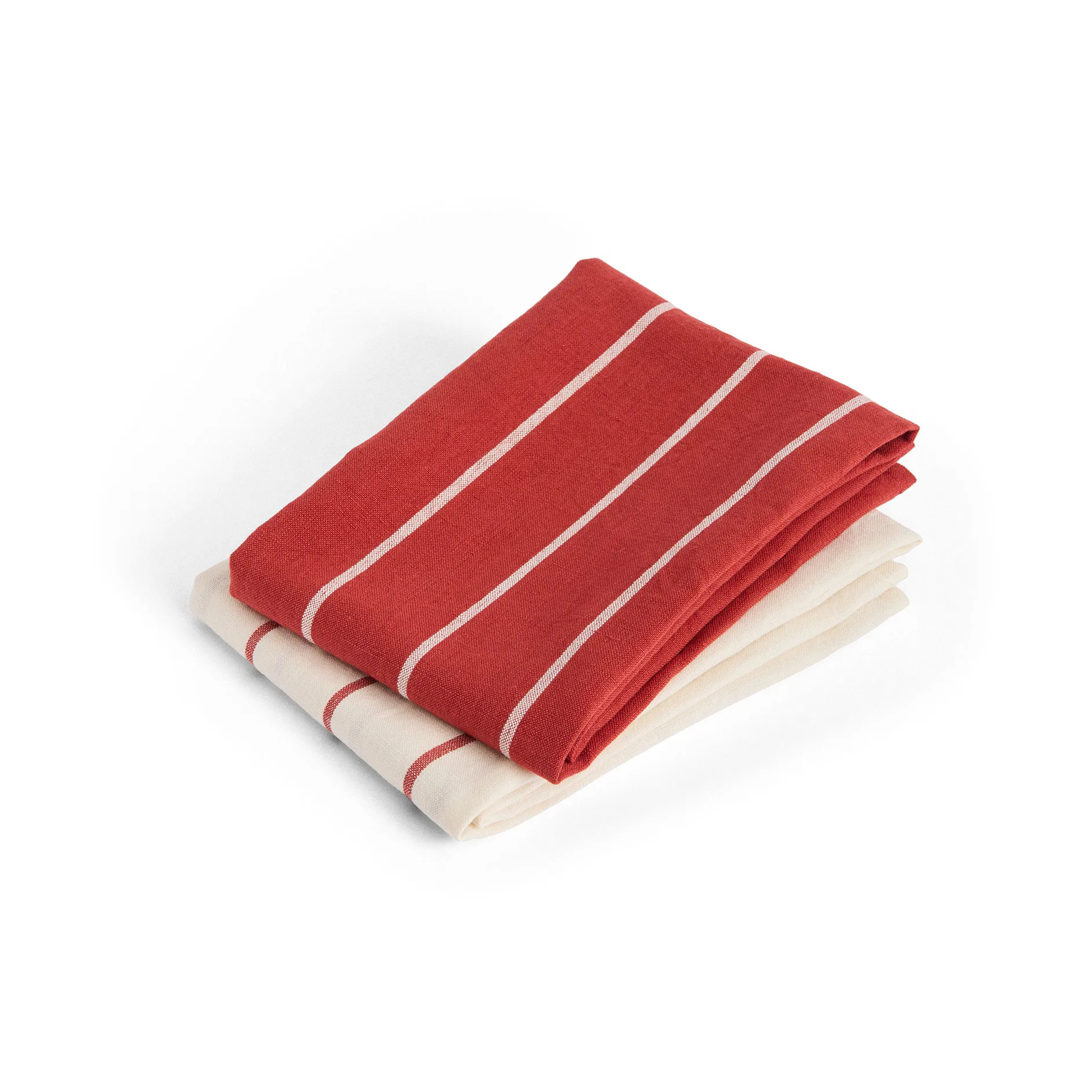 HAY Outdoor Market viskestykke Beige-red, 2-pak