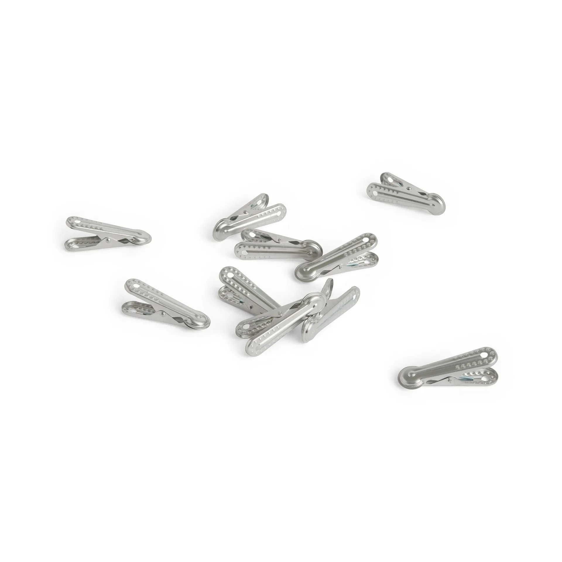 HAY Pince à linge Outdoor Market Argent, lot de 10