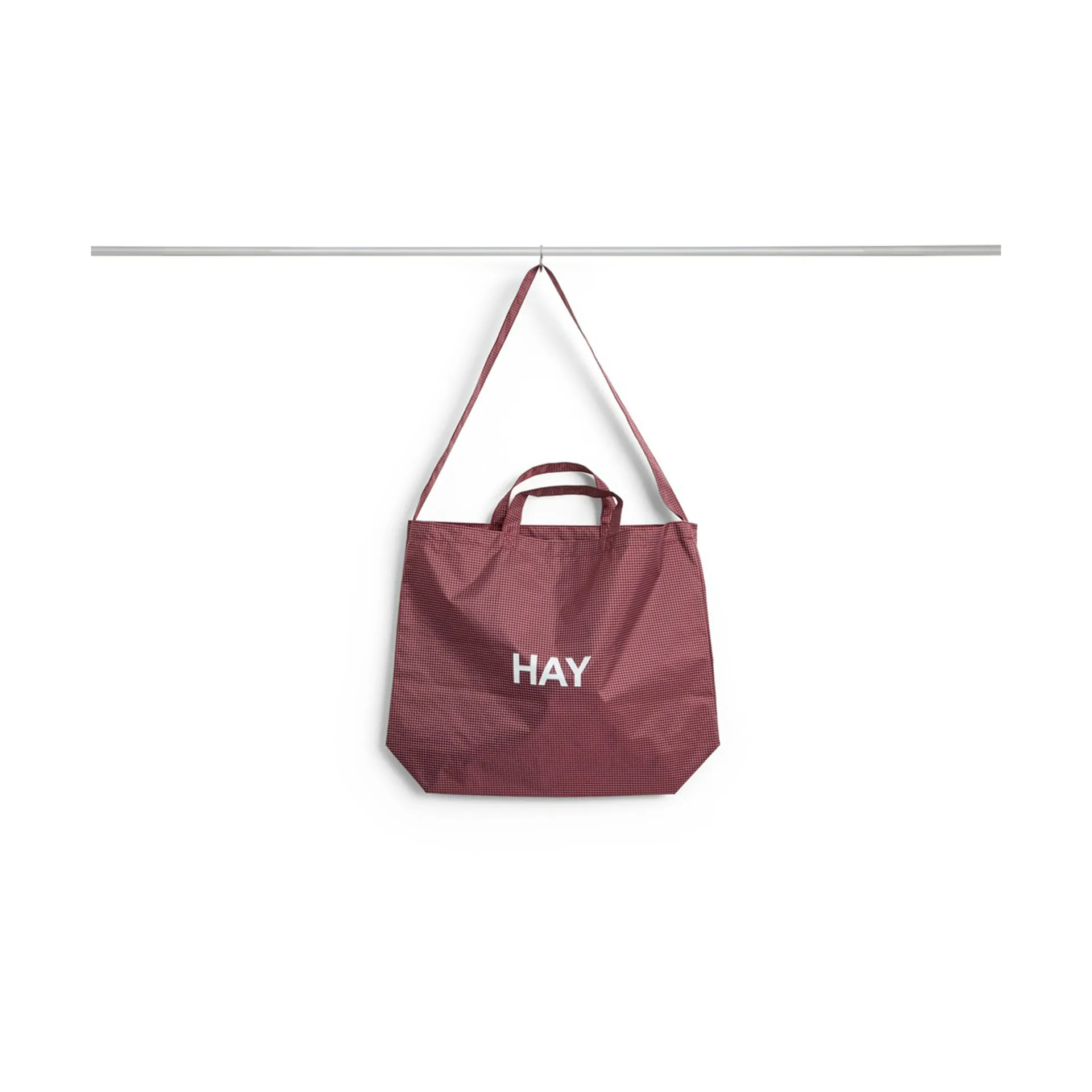 HAY Sac Grid Crossover Bag medium Burgundy, medium