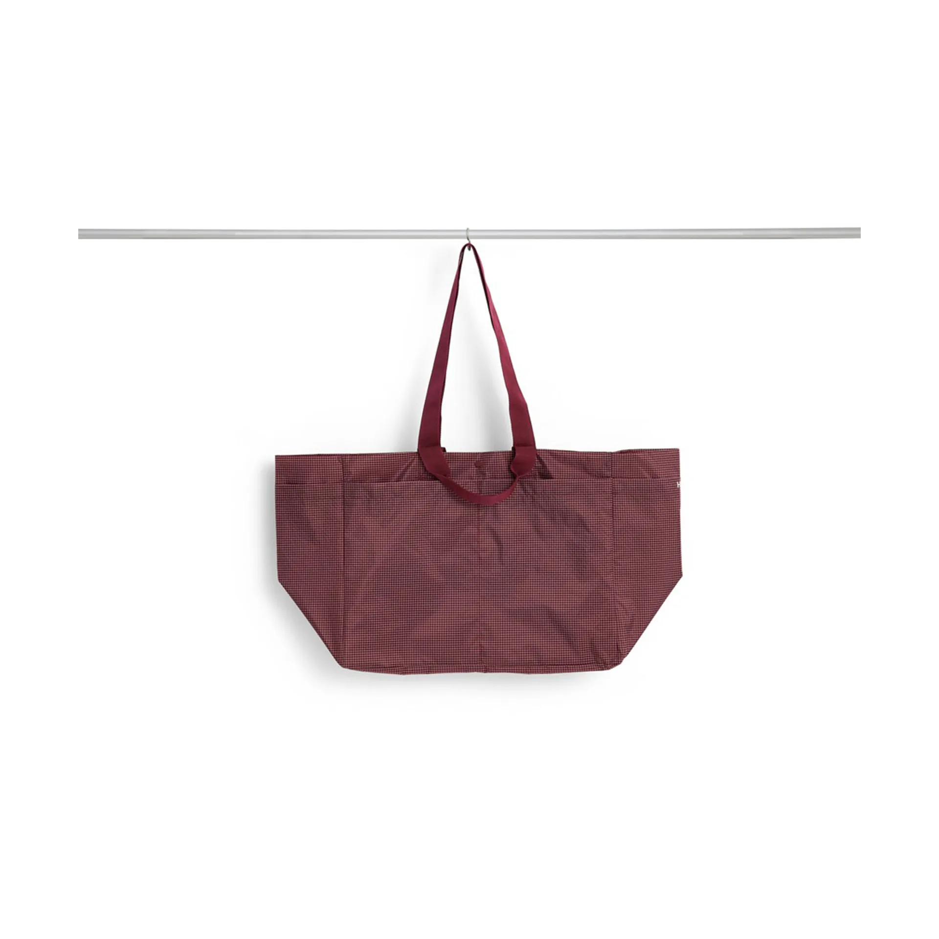 HAY Sac Grid Weekend Bag Burgundy, medium