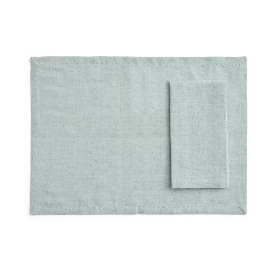 HAY Sets de table/serviettes Tavolo, Lot de 4 Soft green