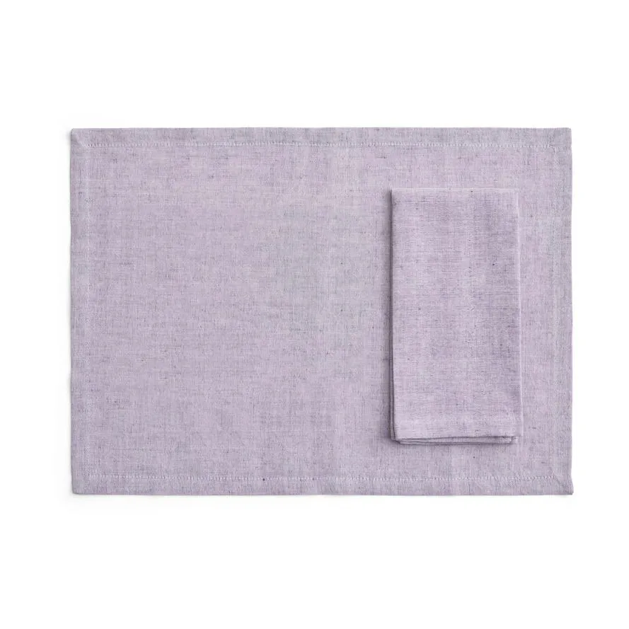 HAY Sets de table/serviettes Tavolo, Lot de 4 Soft purple