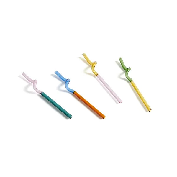 Sip Spiral sugrör 4-pack, Multi