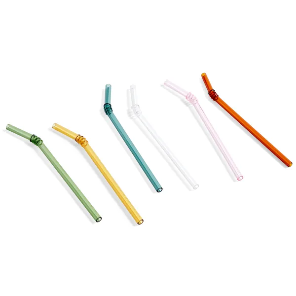 Sip Swirl sugrör 6-pack, Multi