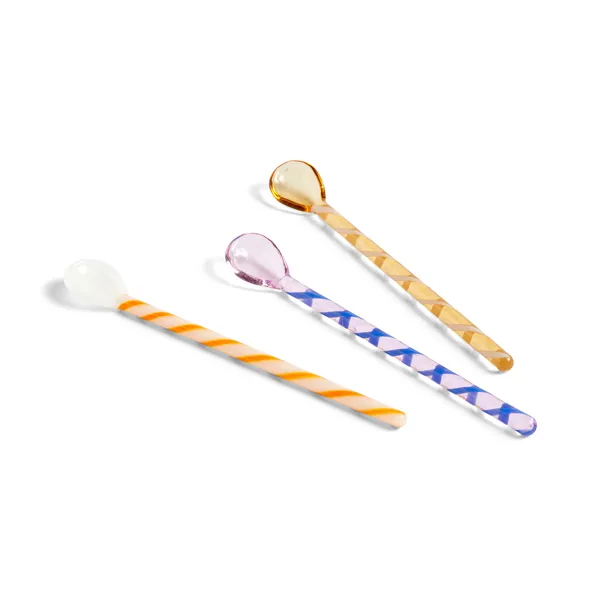 Spice glassked 3-pack, Amber-light pink