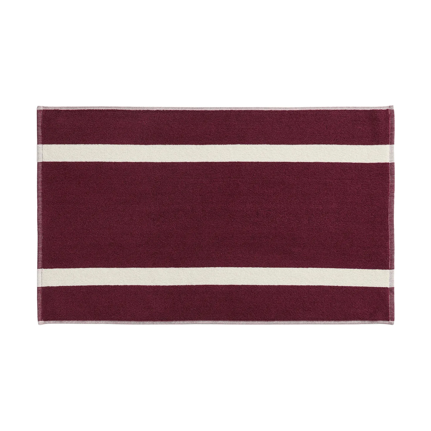 HAY Stripe bademåtte Burgundy, 50x80 cm