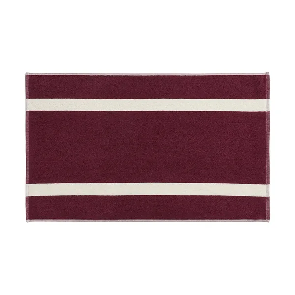 Stripe badrumsmatta, Burgundy, 50x80 cm