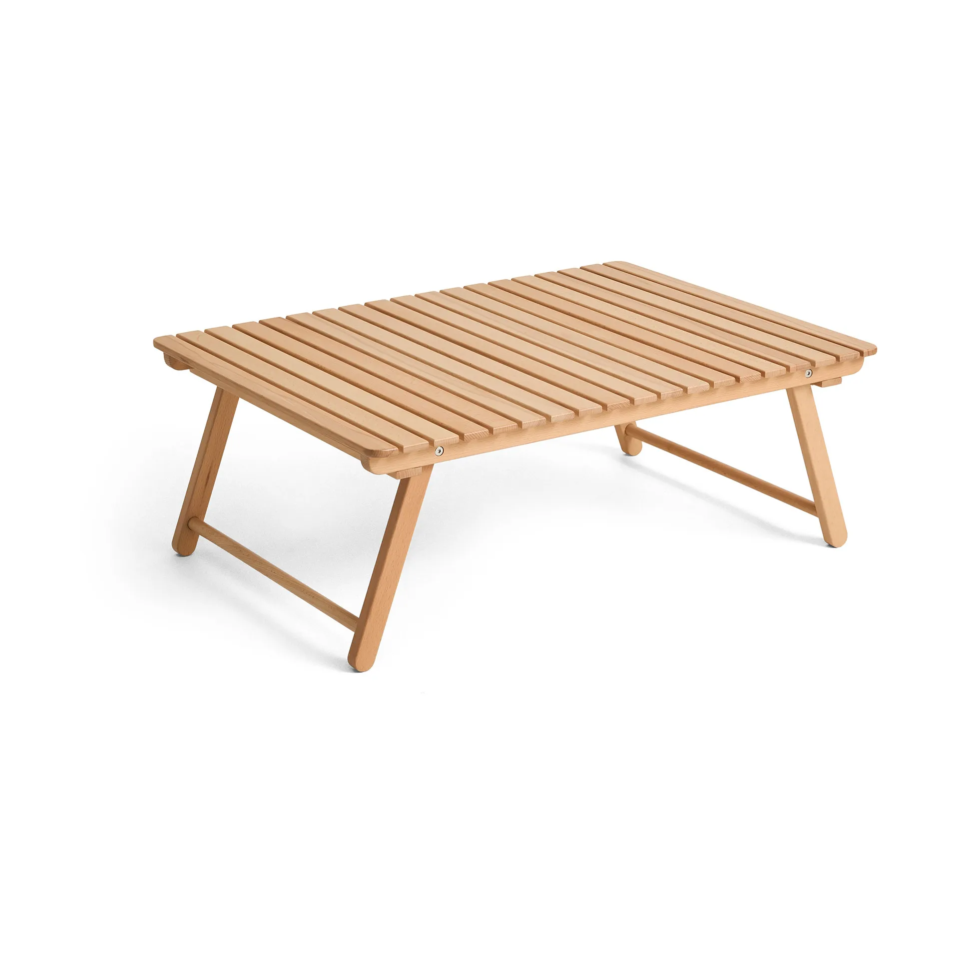 HAY Table pliant Outdoor Market Hêtre, large