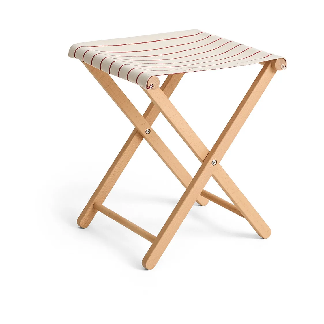 HAY Tabouret pliable Outdoor Market Beige-red