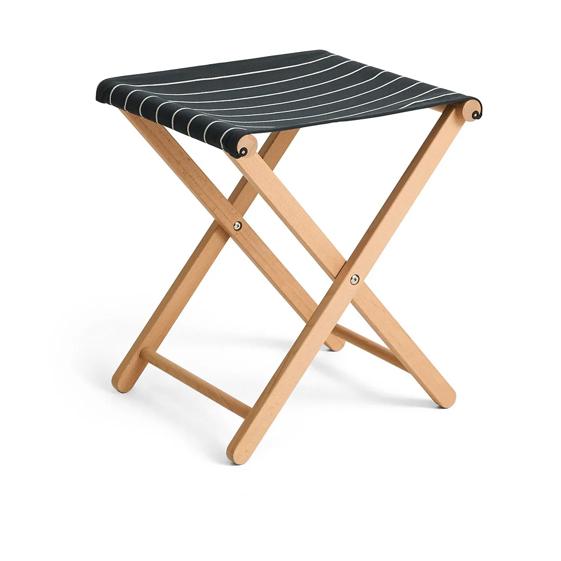 HAY Tabouret pliable Outdoor Market Black-beige