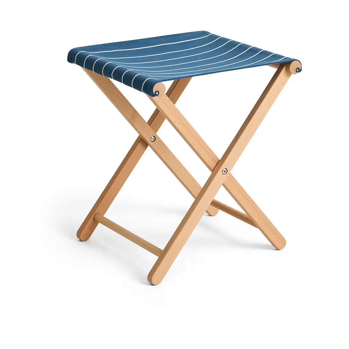 HAY Tabouret pliable Outdoor Market Blue-beige