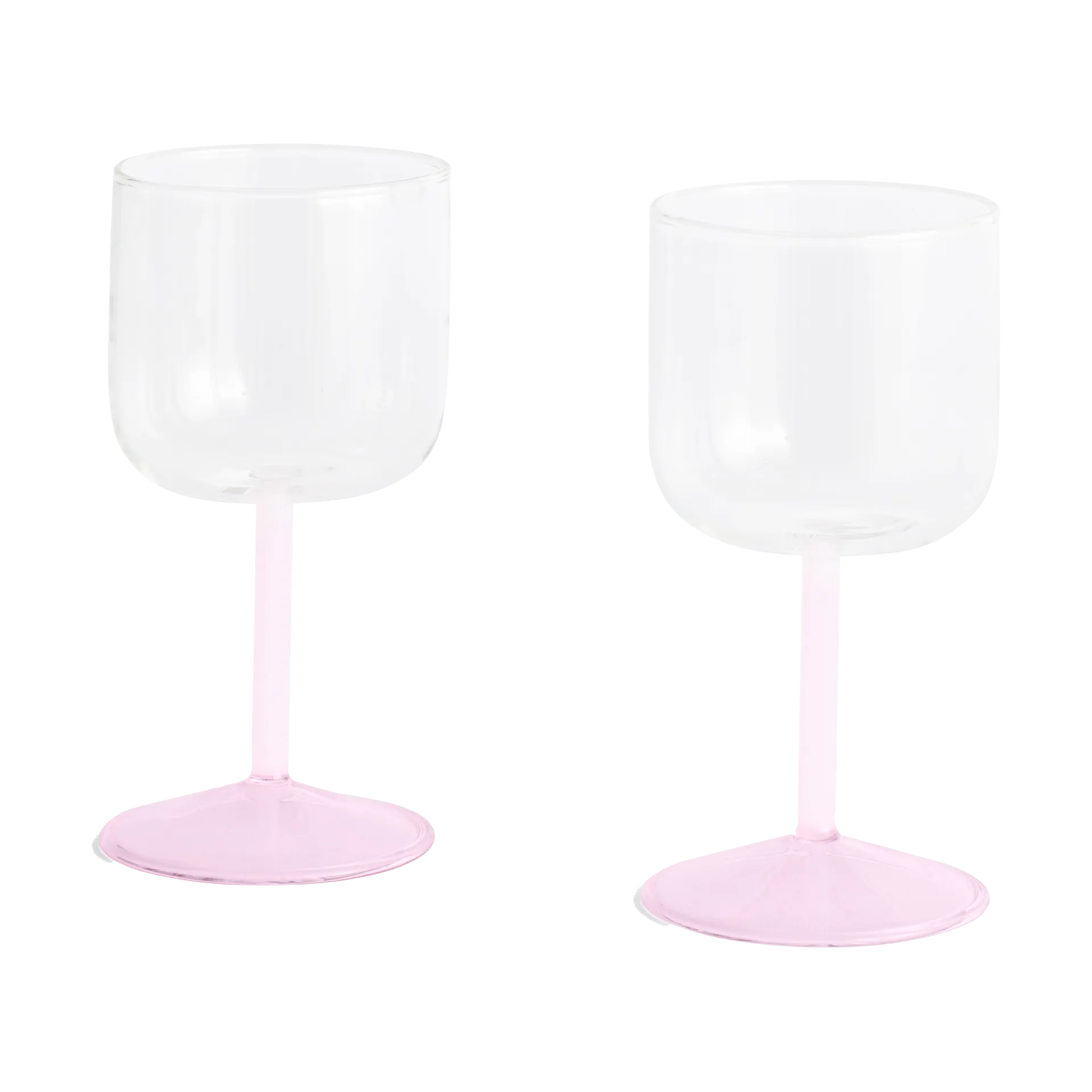 HAY Tint vinglas 25 cl 2-pack Clear-jade light pink-light pink