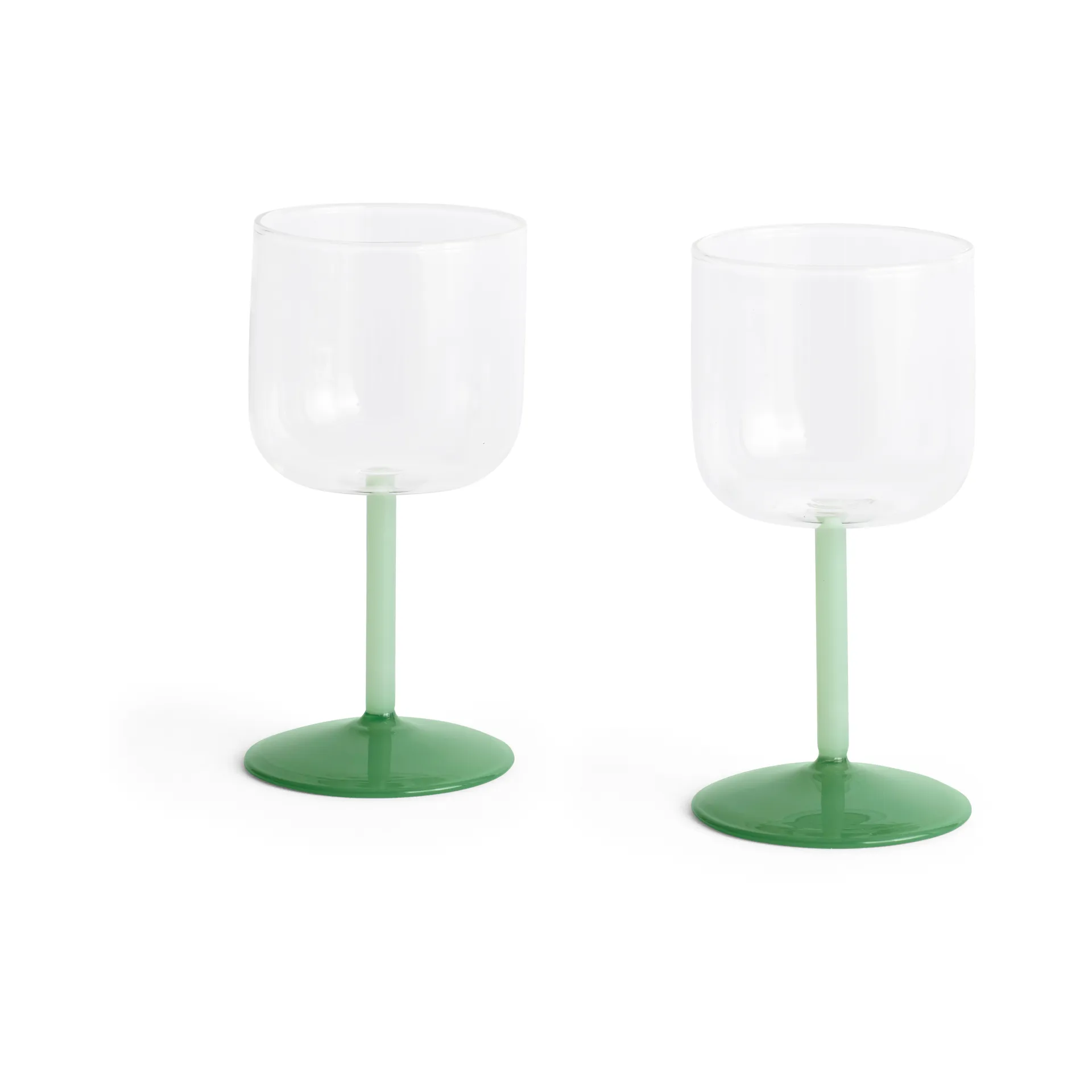 HAY Tint vinglas 25 cl 2-pak Clear-jade light green-jade dark green