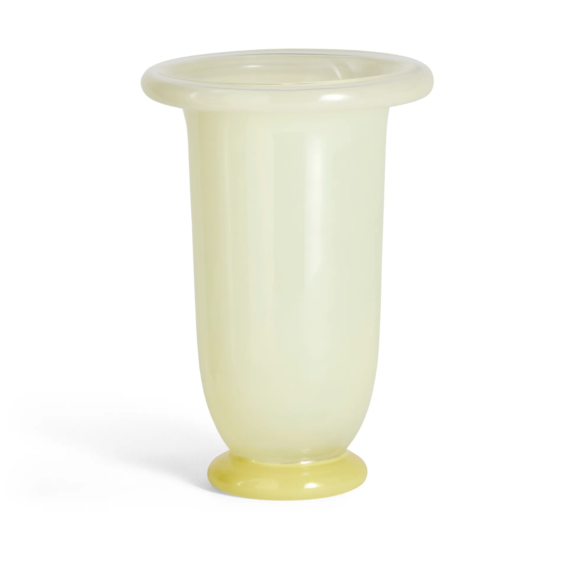 HAY Vase Empire Medium Lime yellow-dark lime