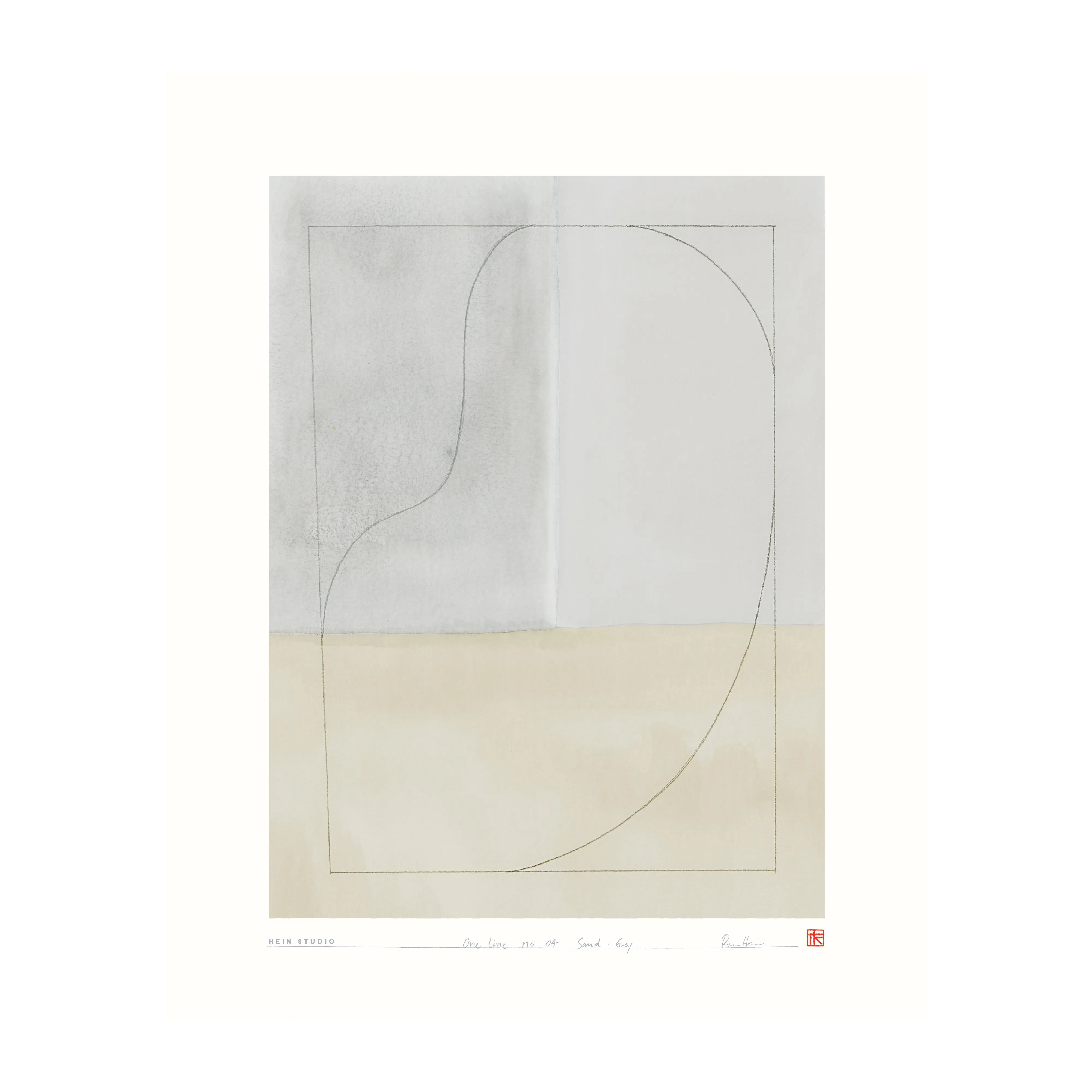 One Line poster 40x50 cm van Hein Studio - NordicNest.nl