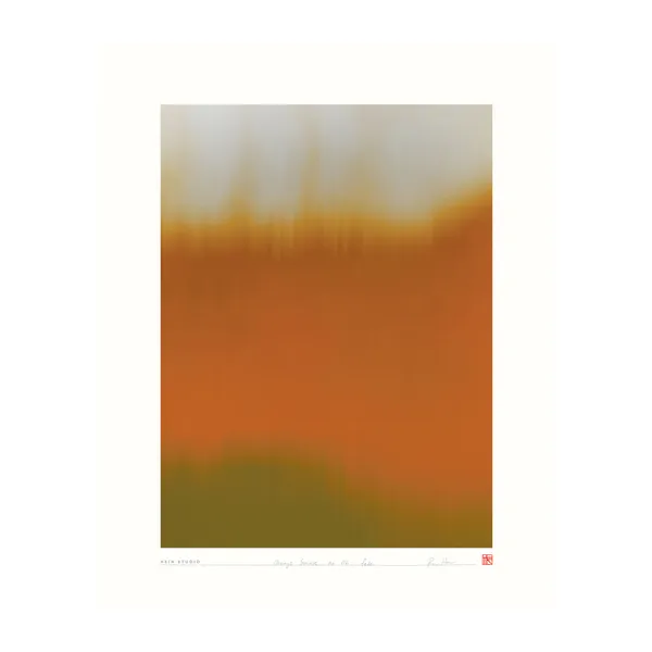 Orange Sunrise poster 40x50 cm, No. 02