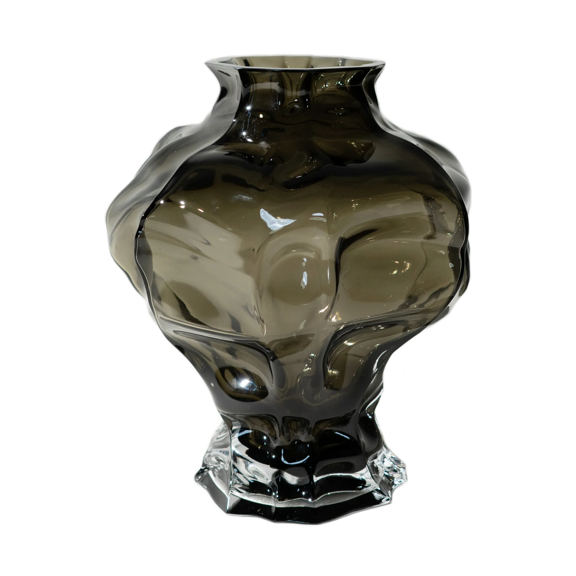 Hein Studio Vase Ammonit New Smoke