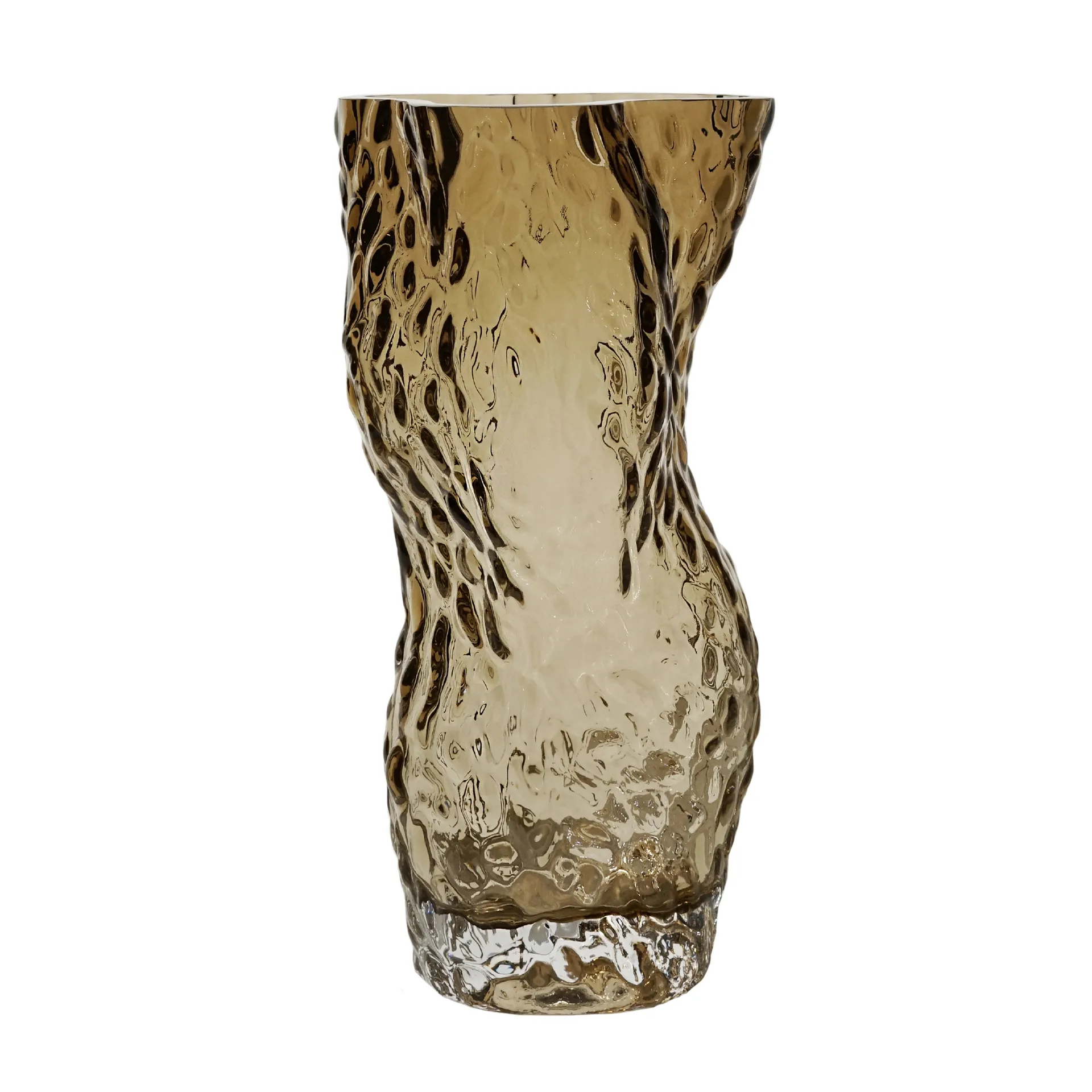 Hein Studio Vase Ostrea Rock verre Smoke