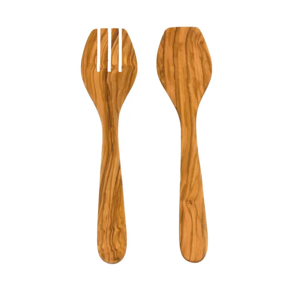Heirol serveringsbestick, Olivträ