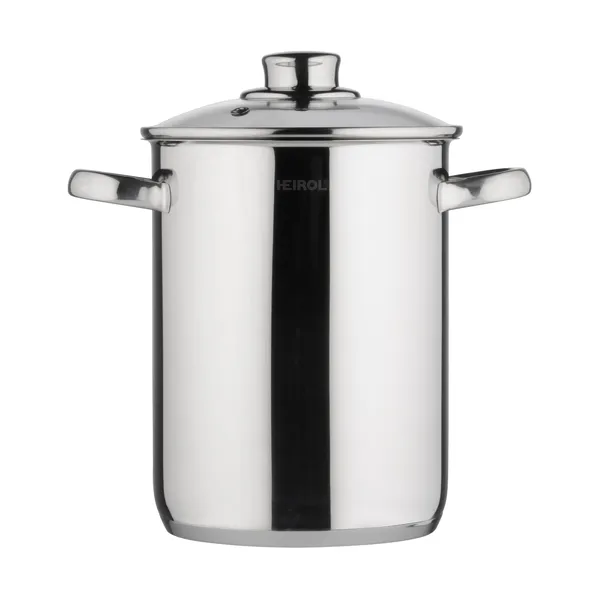 Heirol Steely sparrisgryta med insats, 4 liter