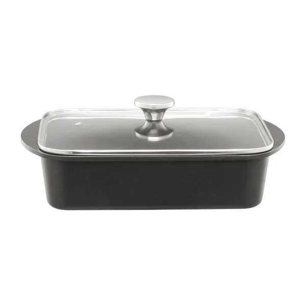 Heirol ugnsform med induktionsplatta och lock, 22x33 cm