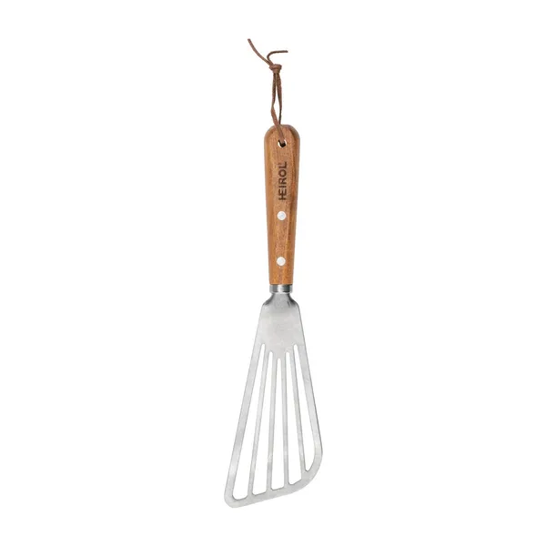 Rostfri stekspade med hål 30 cm, Bok