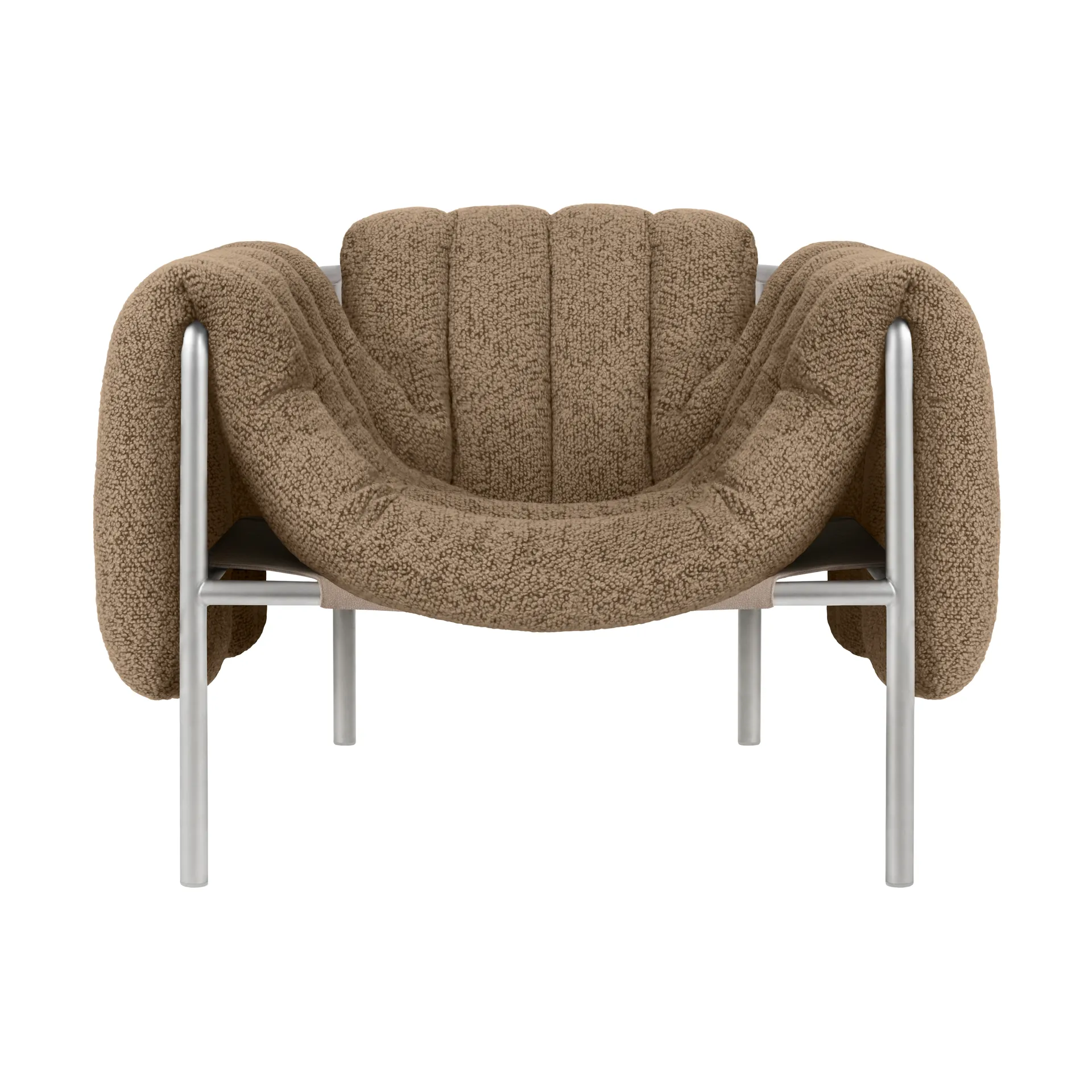 Hem Fauteuil lounge Puffy Sawdust-acier inoxydable