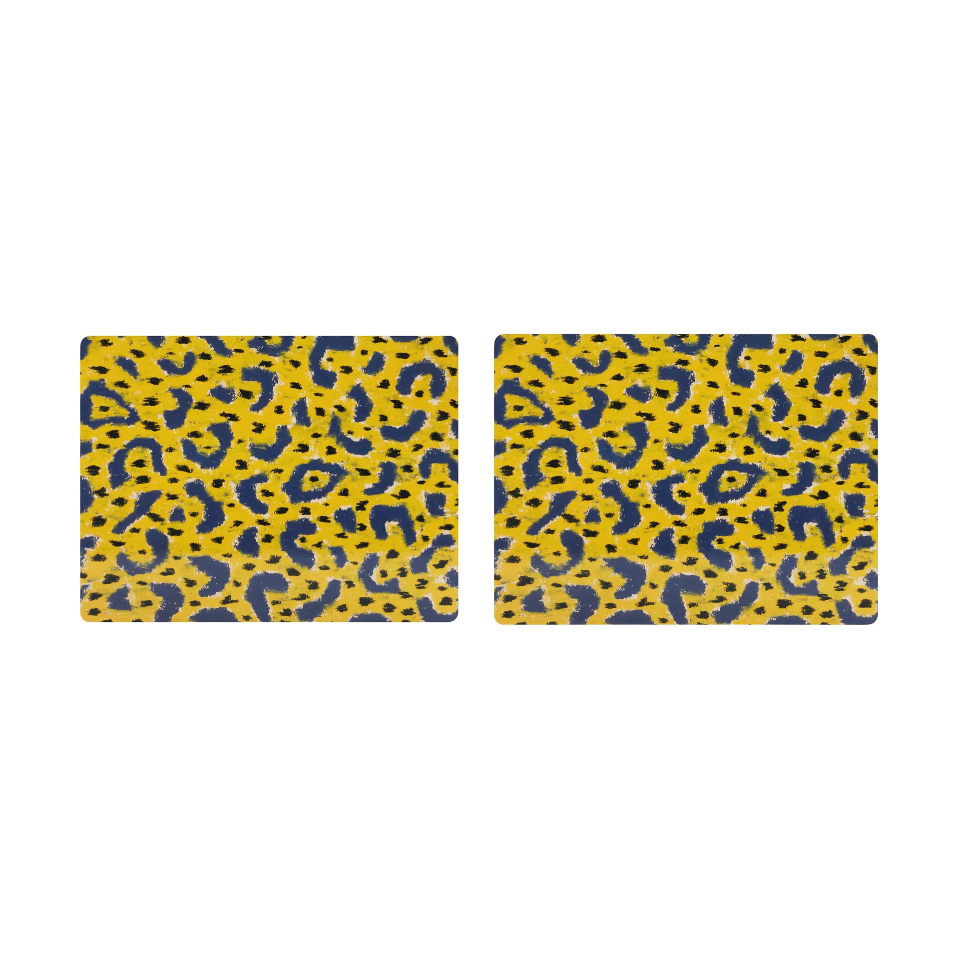 Hem Lot de 2 sets de table Monster cm Ochre yellow-grey-black