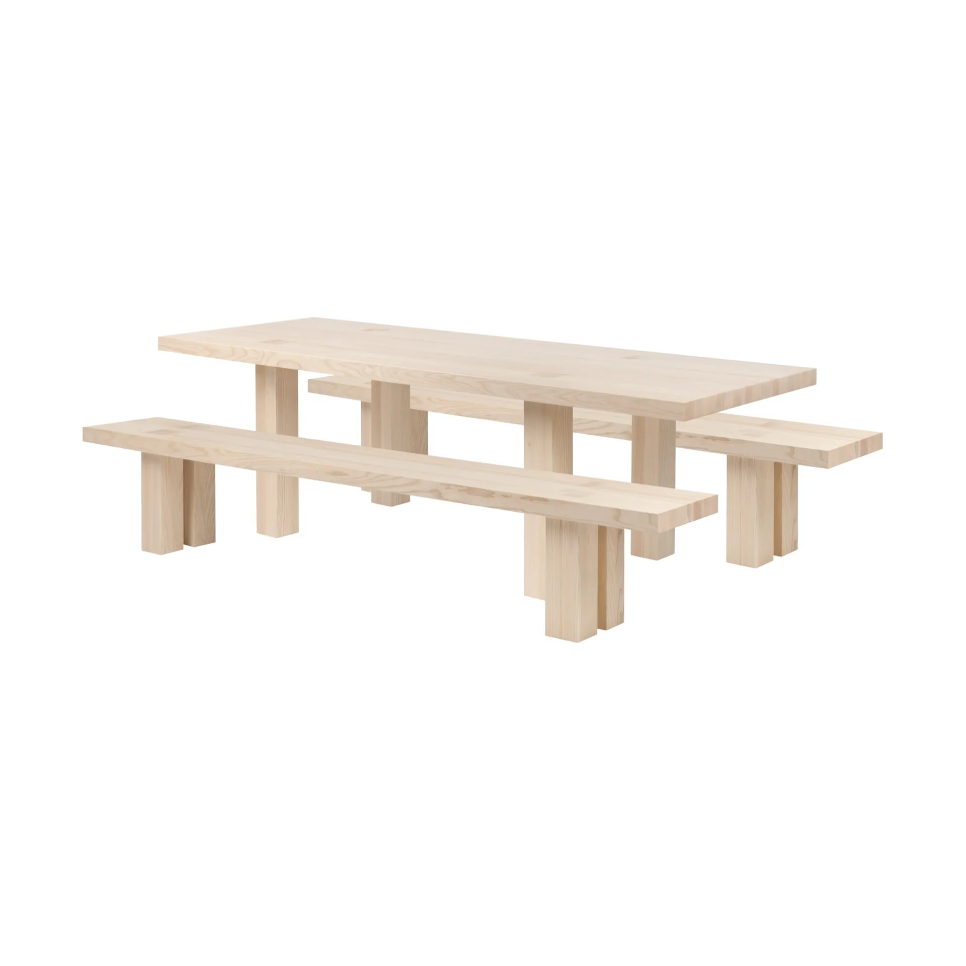 Hem Table à manger Max avec bancs Frêne