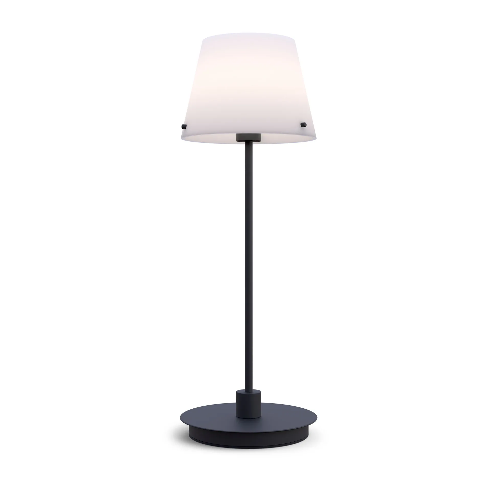 Herstal Gil il Grande bordslampa Svart-opalglas