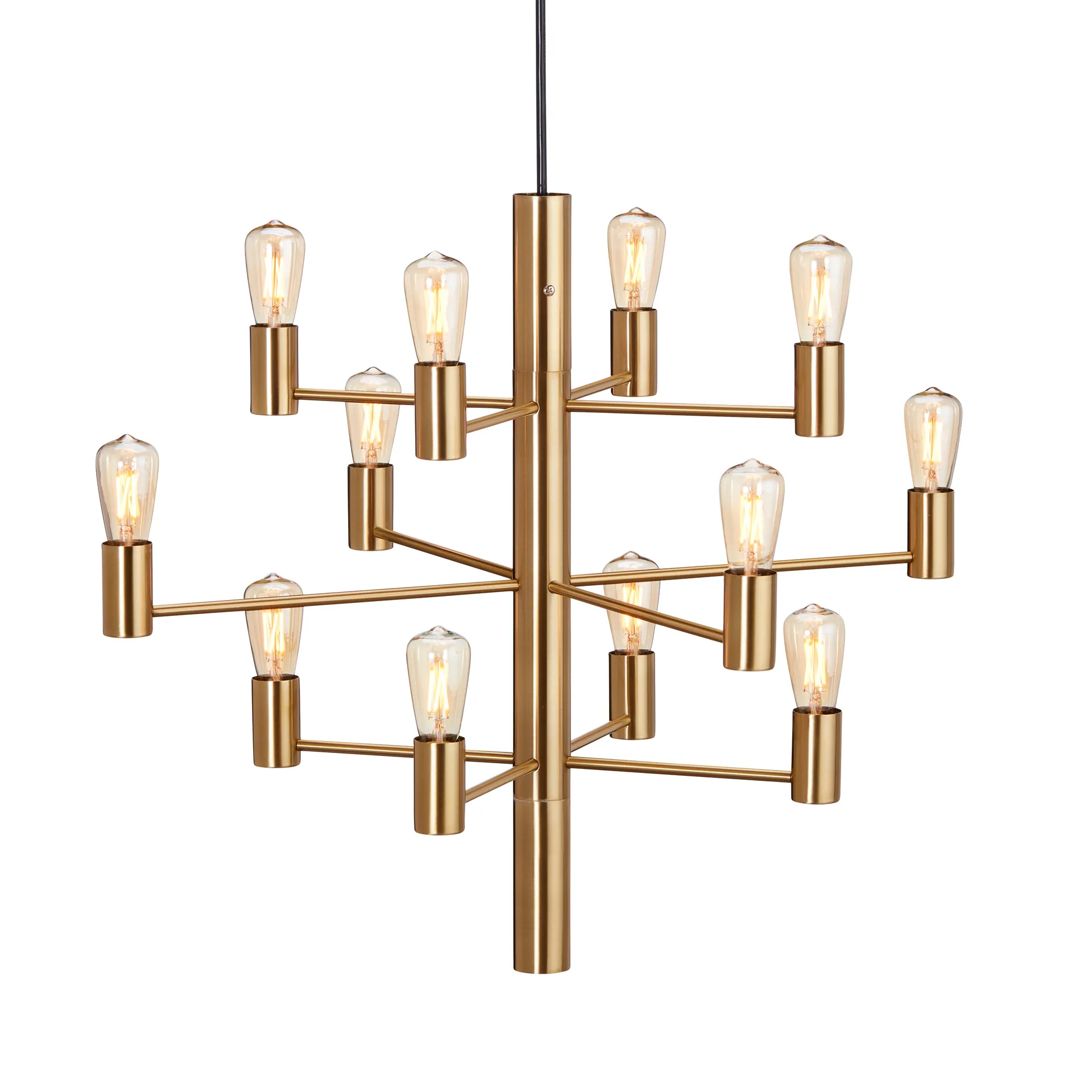 Herstal Manola 12 lysekrone Satin brass