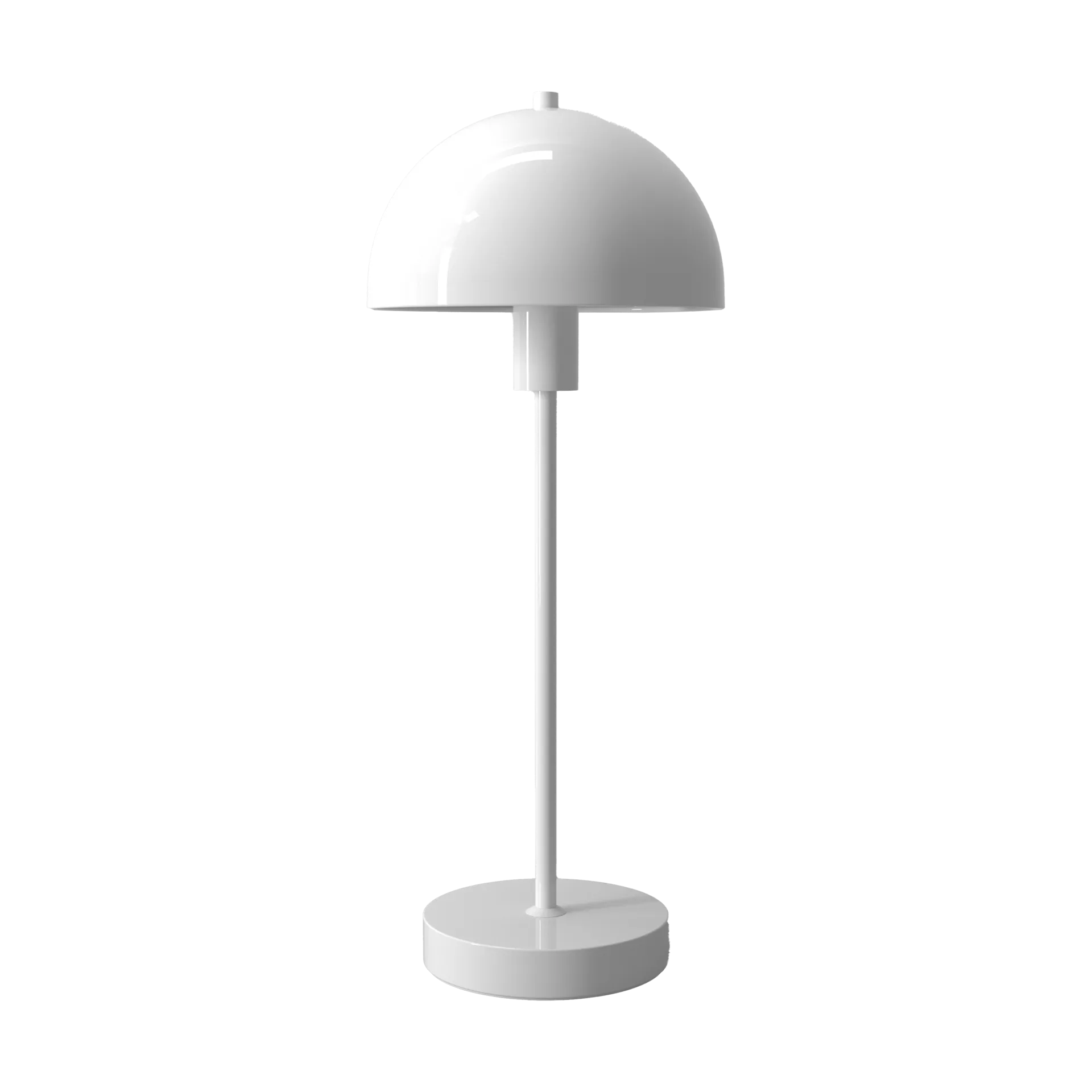 Vienda Bordlampe Glossy White - Herstal - Soveværelse - Metal