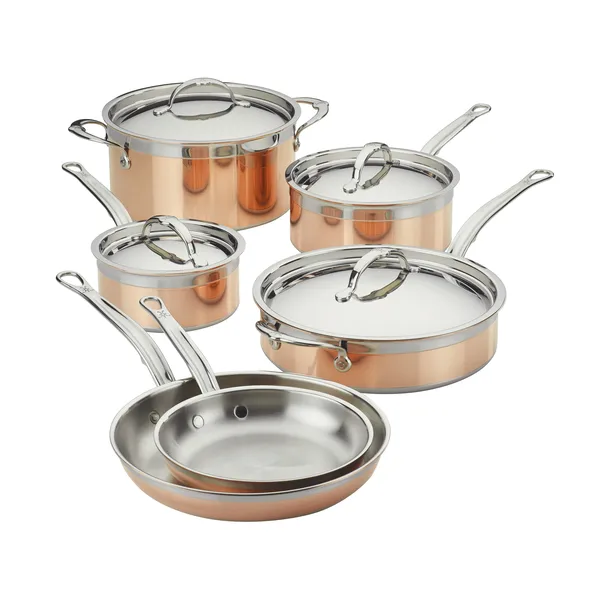 Hestan Copperbond gryt- och stekpanneset, 10 delar