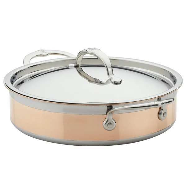 Hestan Copperbond traktörpanna med lock, 3,3 l