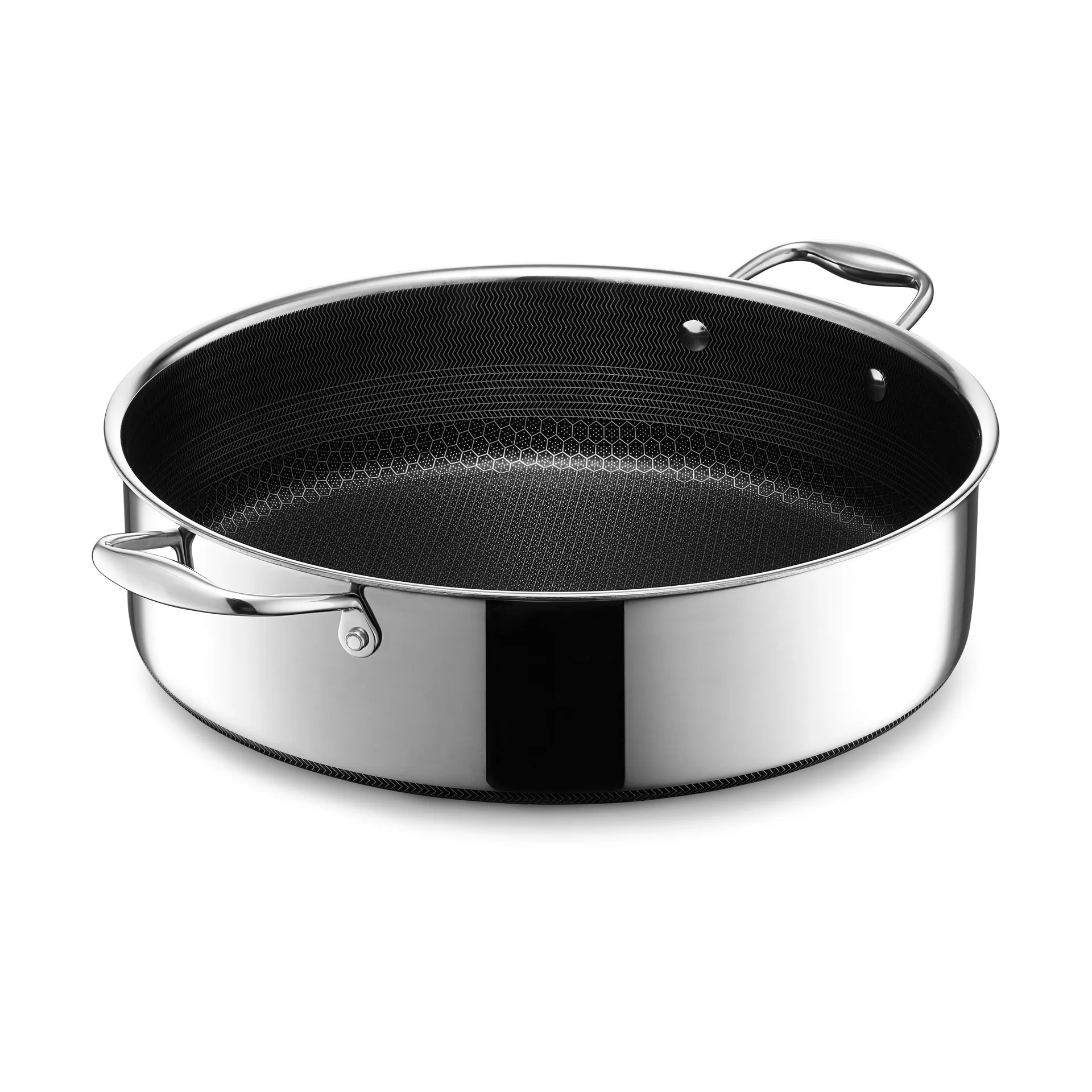Hexclad Hexclad hybrid sautépande 6,6 L Sølv
