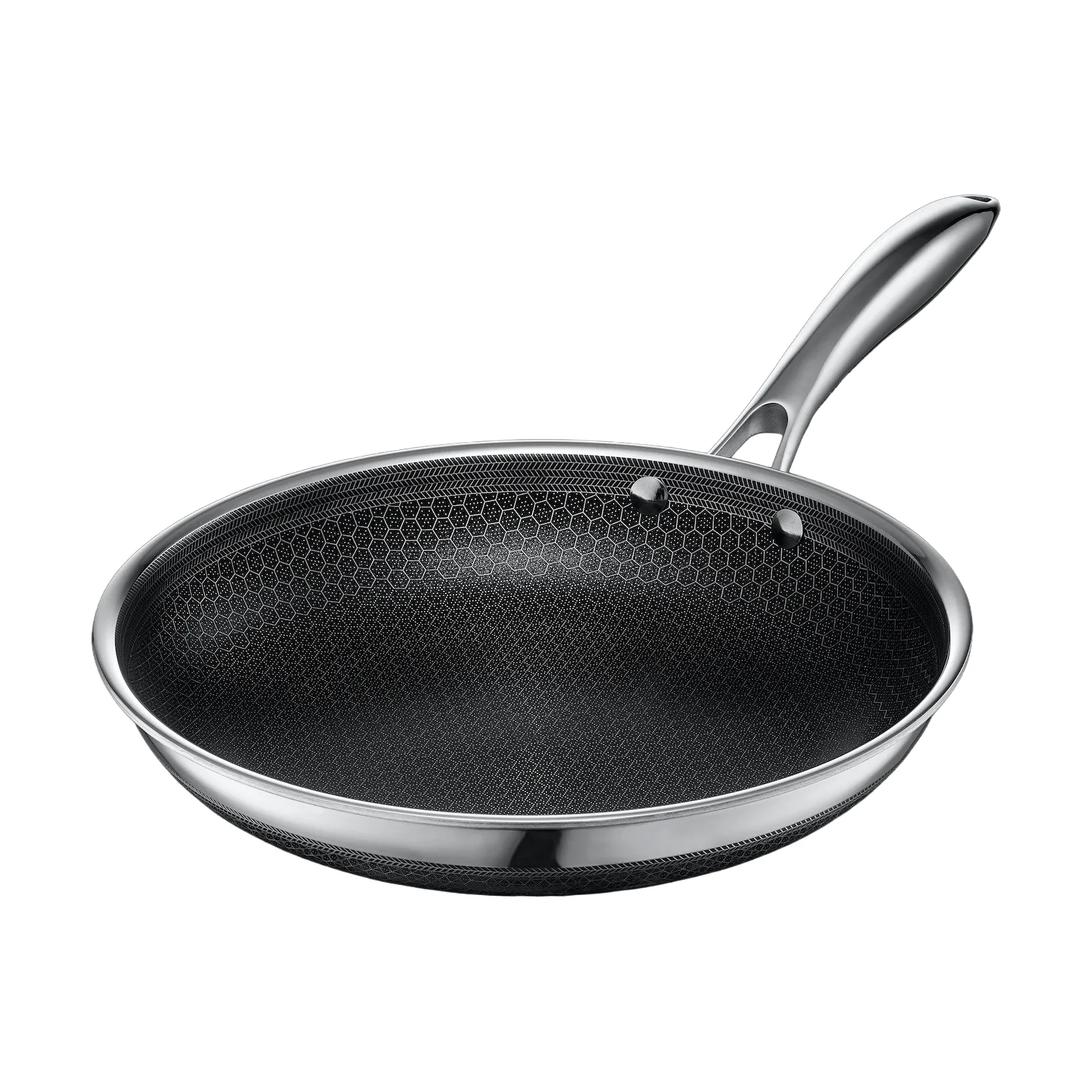 Hexclad Hexclad Hybrid stegepande 26 cm Rustfrit stål-sort