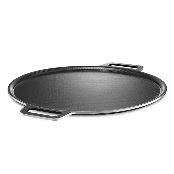 Hexclad pizzastål rund hybrid Ø35 cm, Rostfritt stål