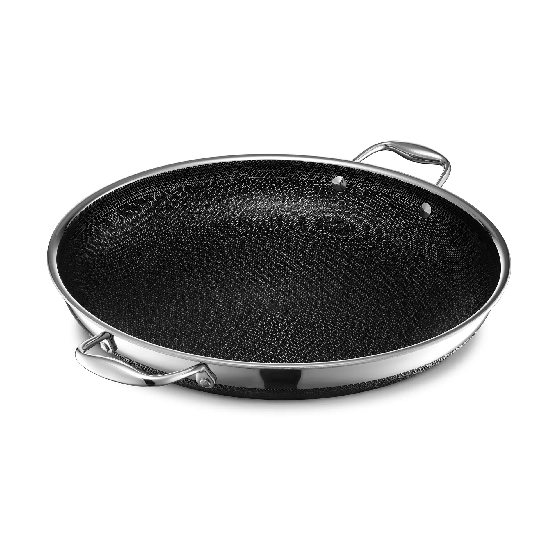 Hexclad Hexclad stegepande med låg hybrid Ø36 cm Rustfrit stål-sort